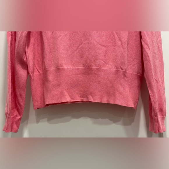 J.Crew Mockneck Silk-Blend Sweater with Ribbed Trim - Peppermint Pink - Picture 5 of 11
